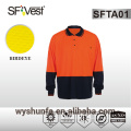 Hi vis ropa de trabajo ropa de seguridad manga larga camisa de alta visibilidad 3m cinta reflectante para ropa camiseta reflexiva